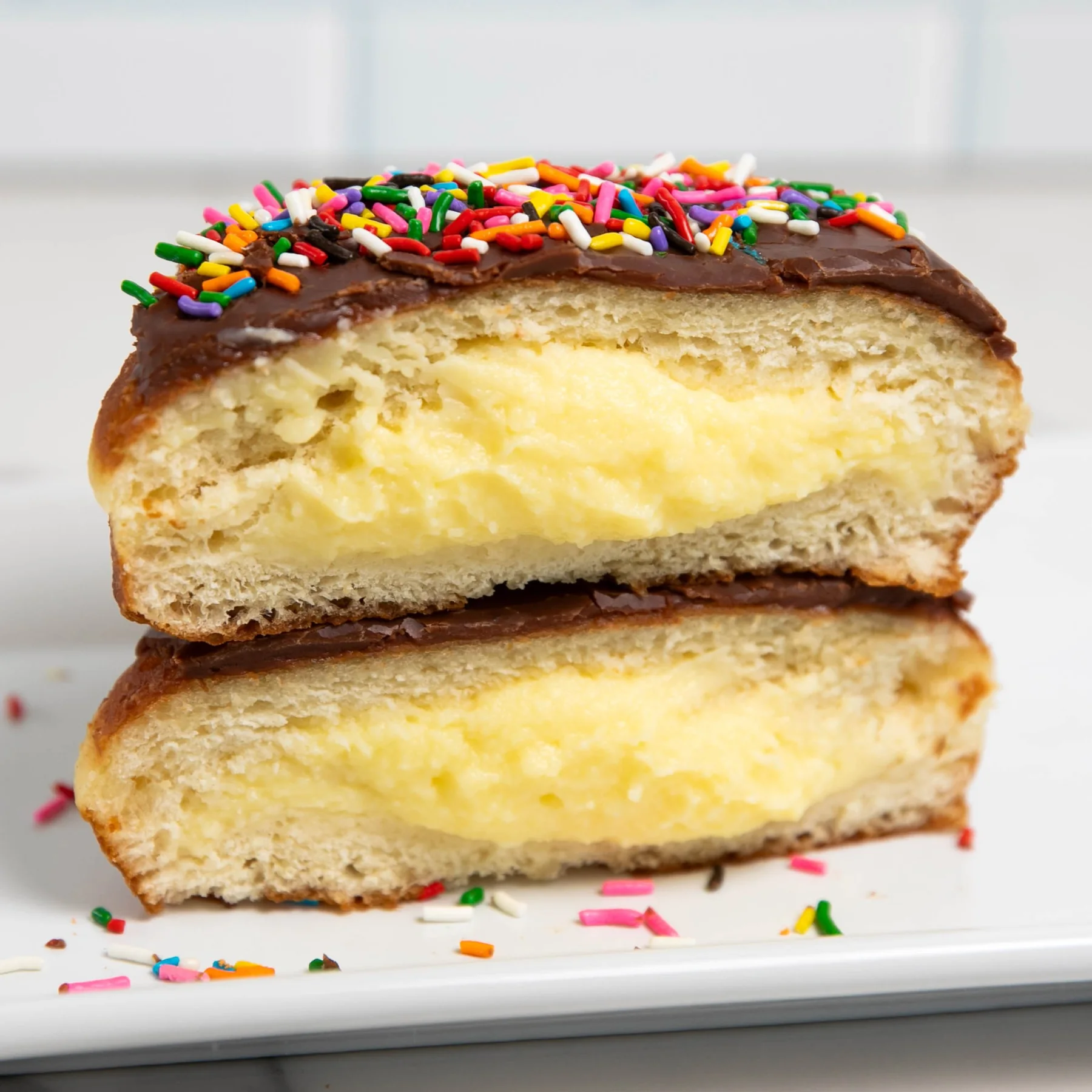 Vanilla cream Bismark.